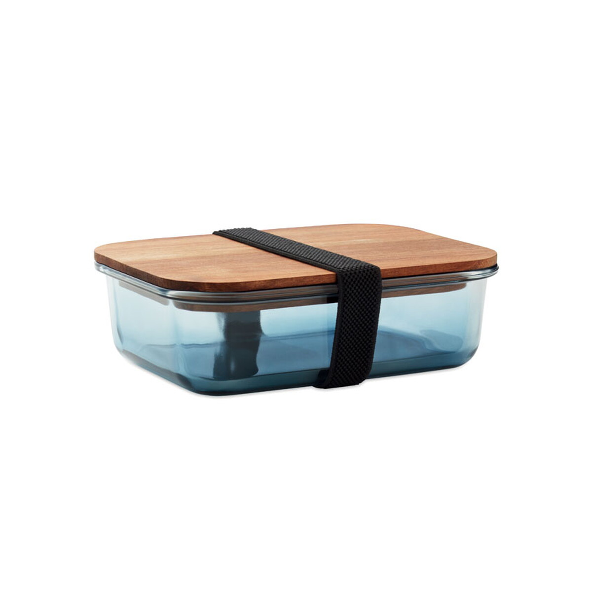 Szklany lunchbox 800ml VITRIO LUNCH - przezroczysty niebieski mo2750-23