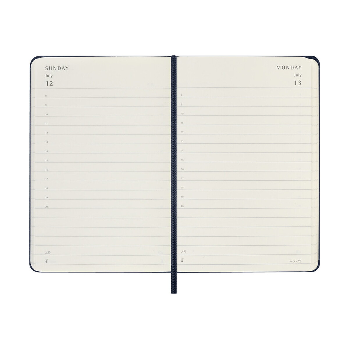 Notatniki z logo – kalendarz moleskine – ciemnoniebieski VM292.2026-27_INS02 Kalendarz MOLESKINE - ciemnoniebieski VM292.2026-27_INS02