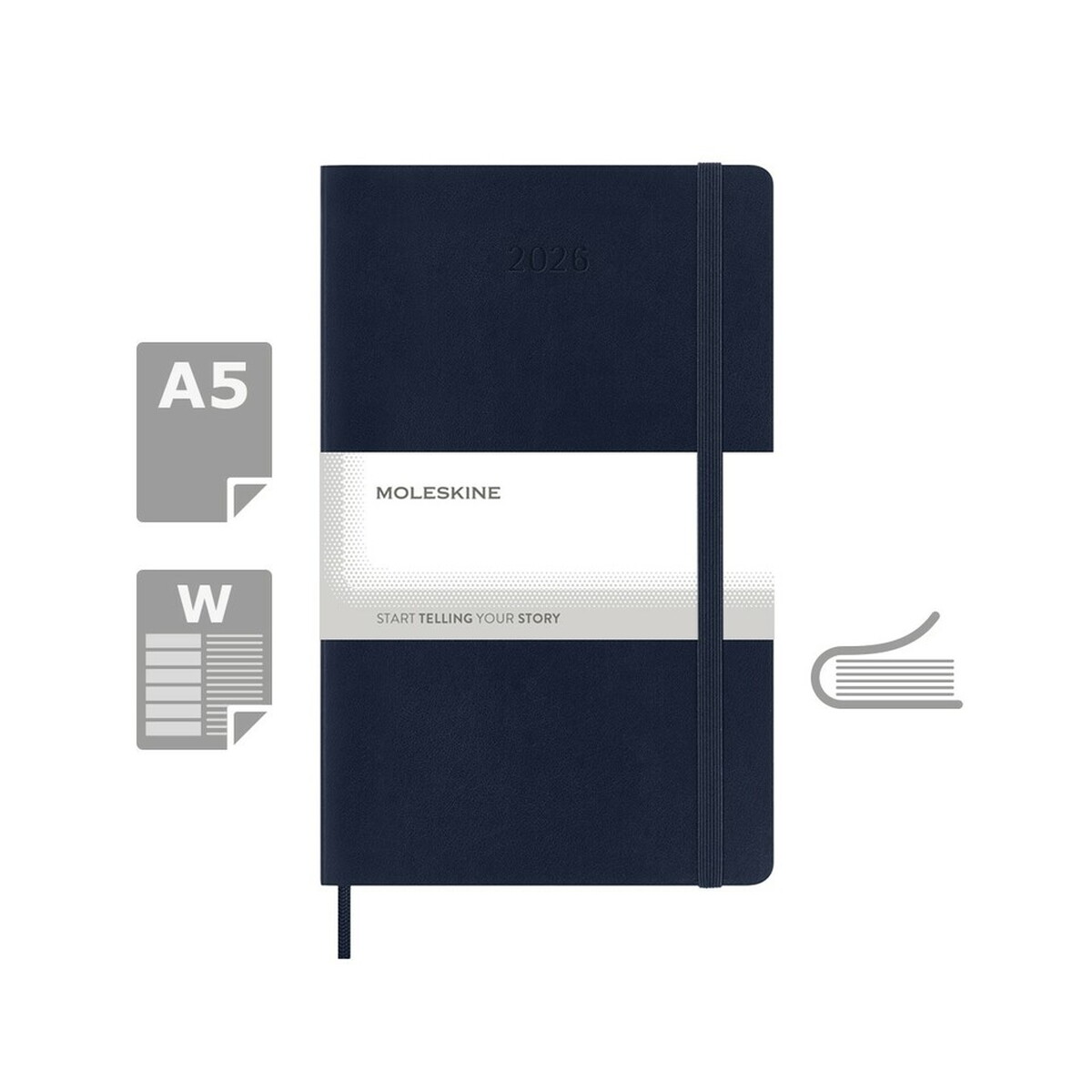 Kalendarz MOLESKINE - ciemnoniebieski VM398.2026-27_AAA00