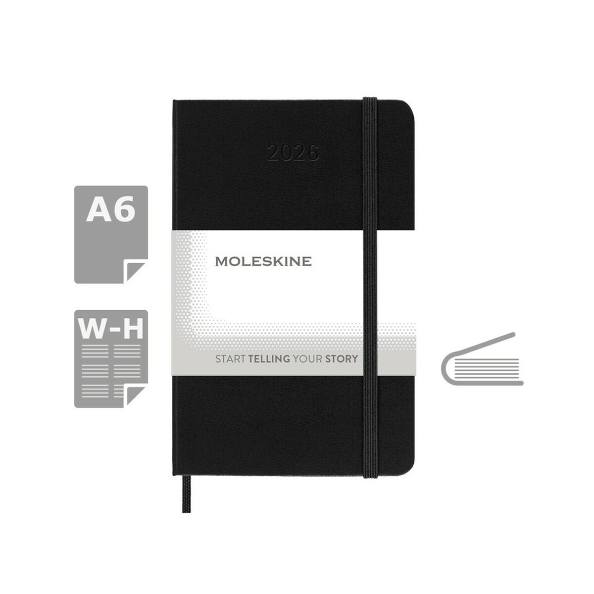 Kalendarz MOLESKINE - czarny VM295.2026-03_AAA00