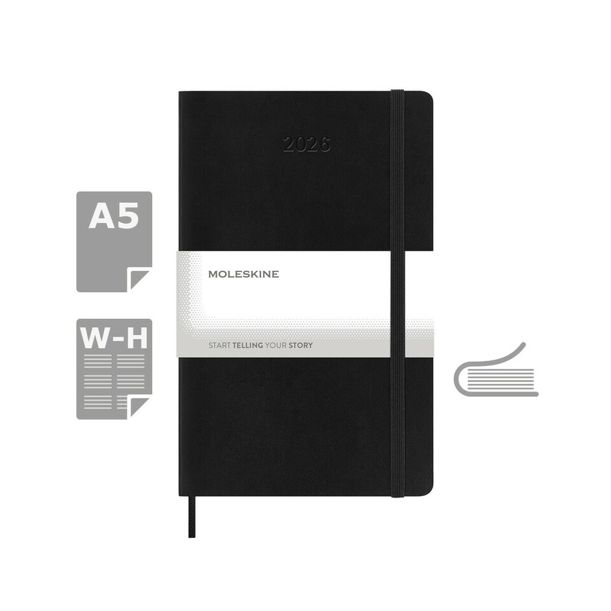 Kalendarz MOLESKINE - czarny VM389.2026-03_AAA00