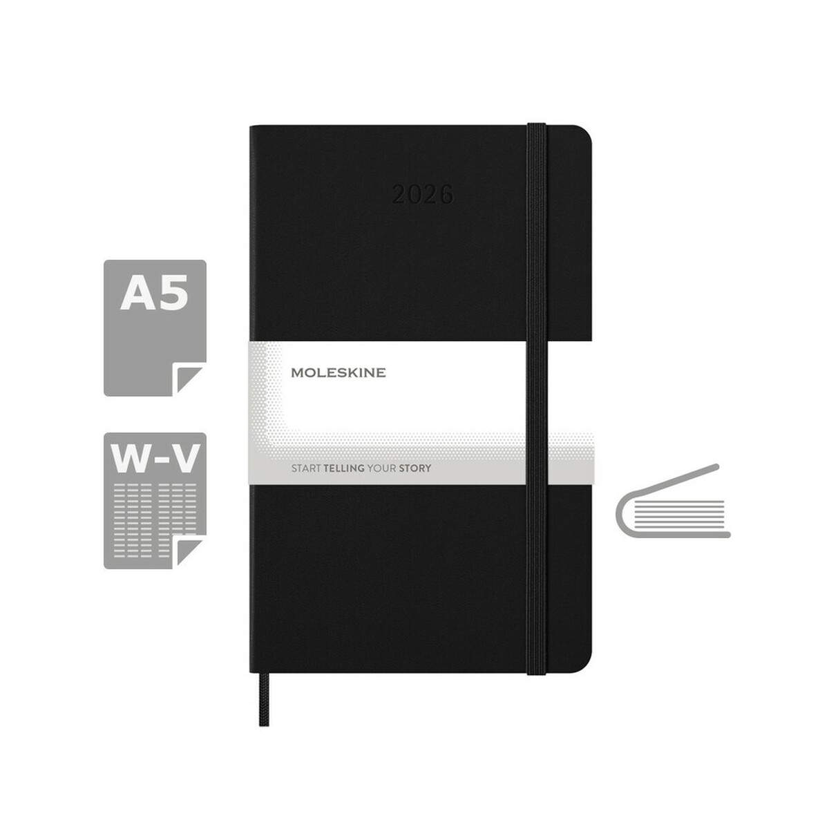 Kalendarz MOLESKINE - czarny VM397.2026-03_AAA00