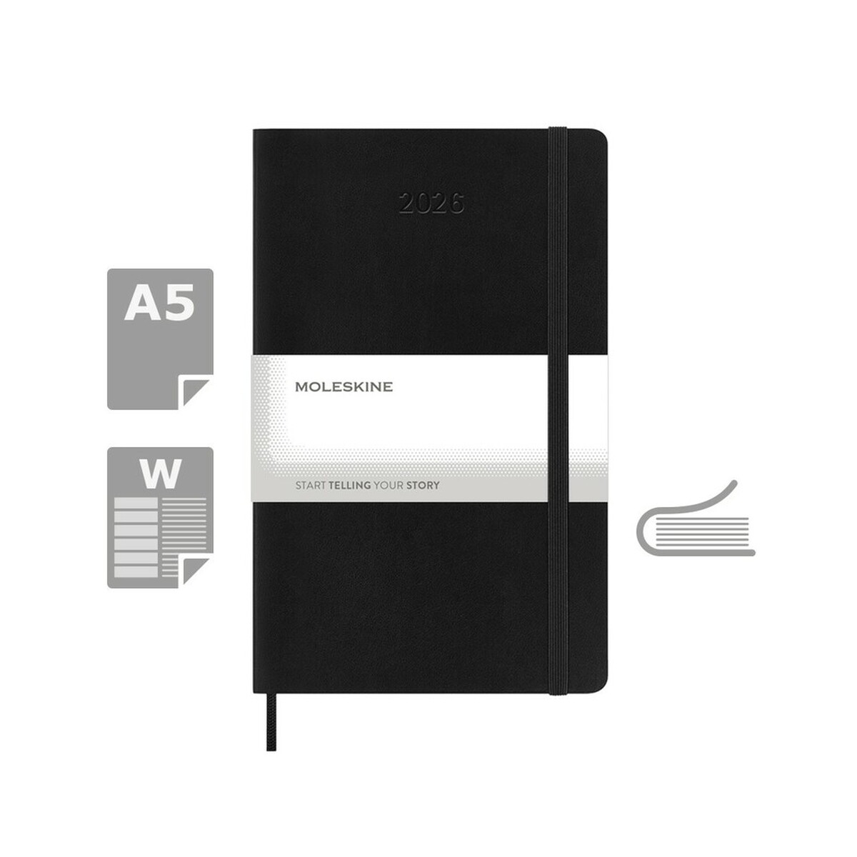Kalendarz MOLESKINE - czarny VM398.2026-03_AAA00