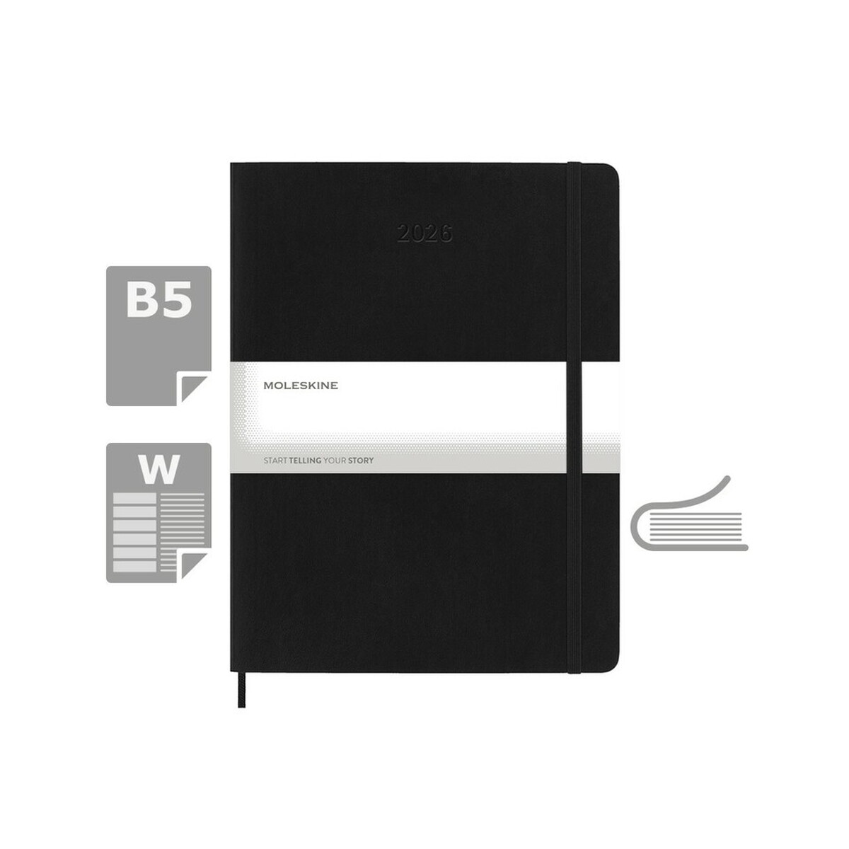 Kalendarz MOLESKINE - czarny VM493.2026-03_AAA00