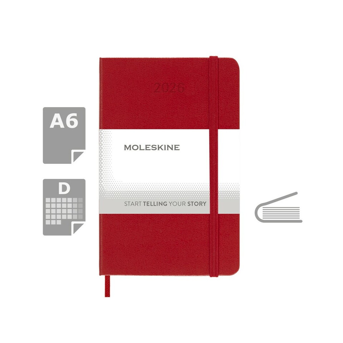 Kalendarz MOLESKINE - czerwony VM292.2026-05_AAA00