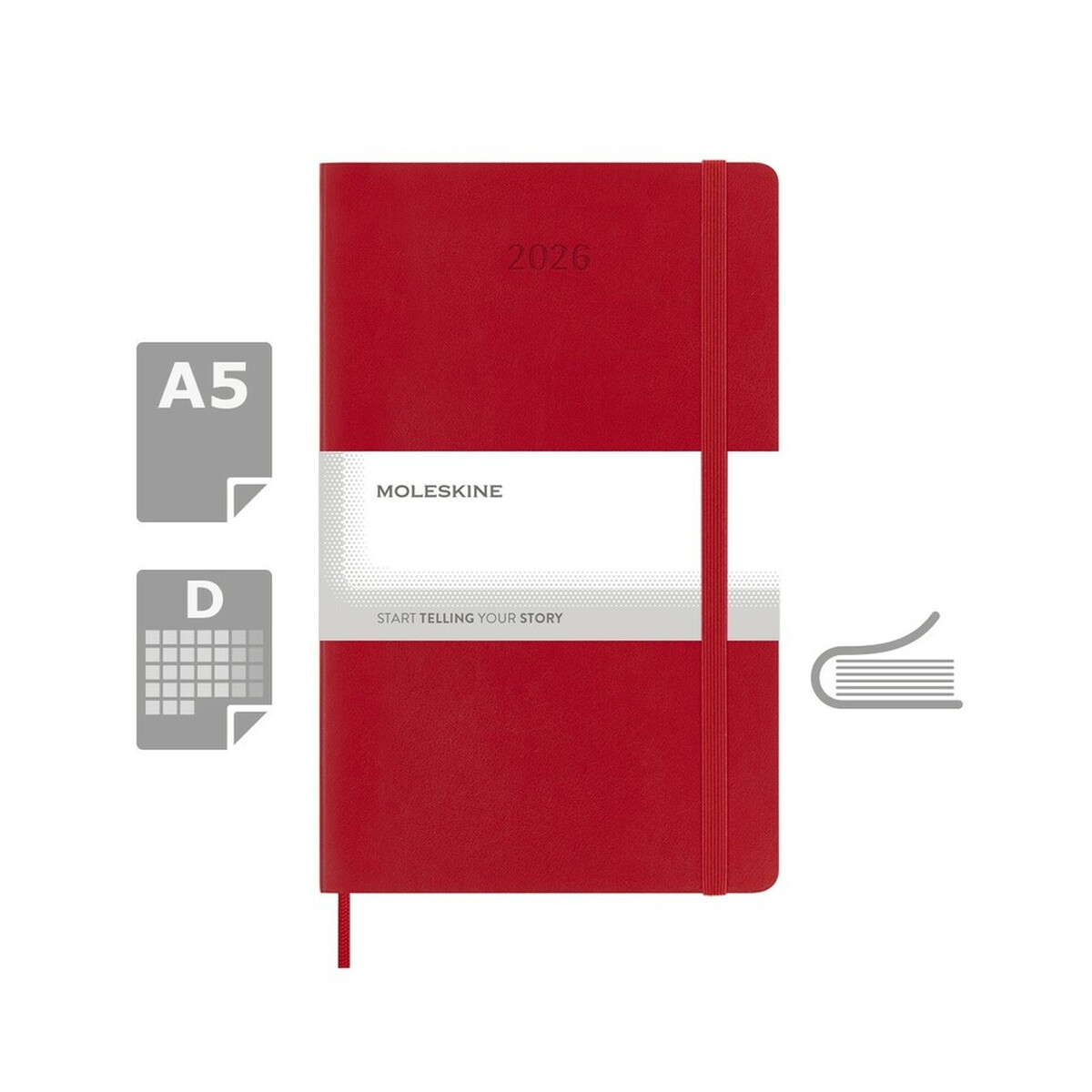 Kalendarz MOLESKINE - czerwony VM393.2026-05_AAA00