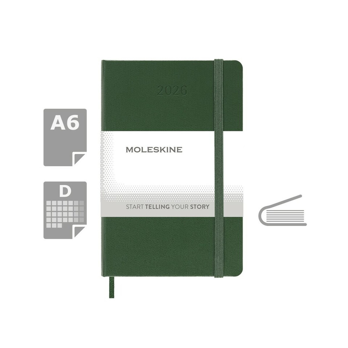 Kalendarz MOLESKINE - khaki VM292.2026-25_AAA00