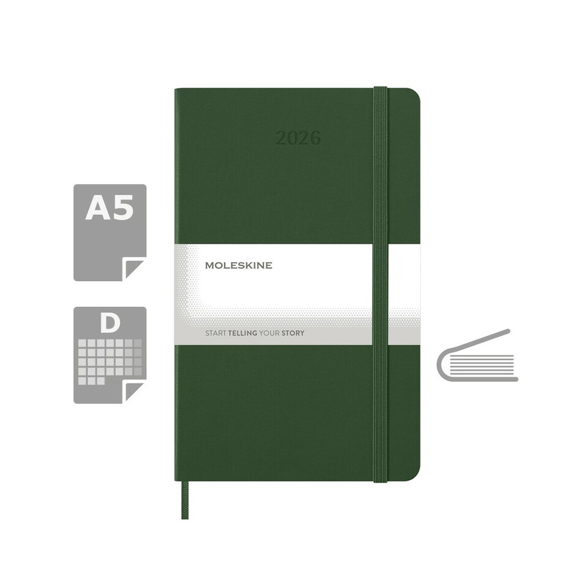Kalendarz MOLESKINE - khaki VM394.2026-25_AAA00