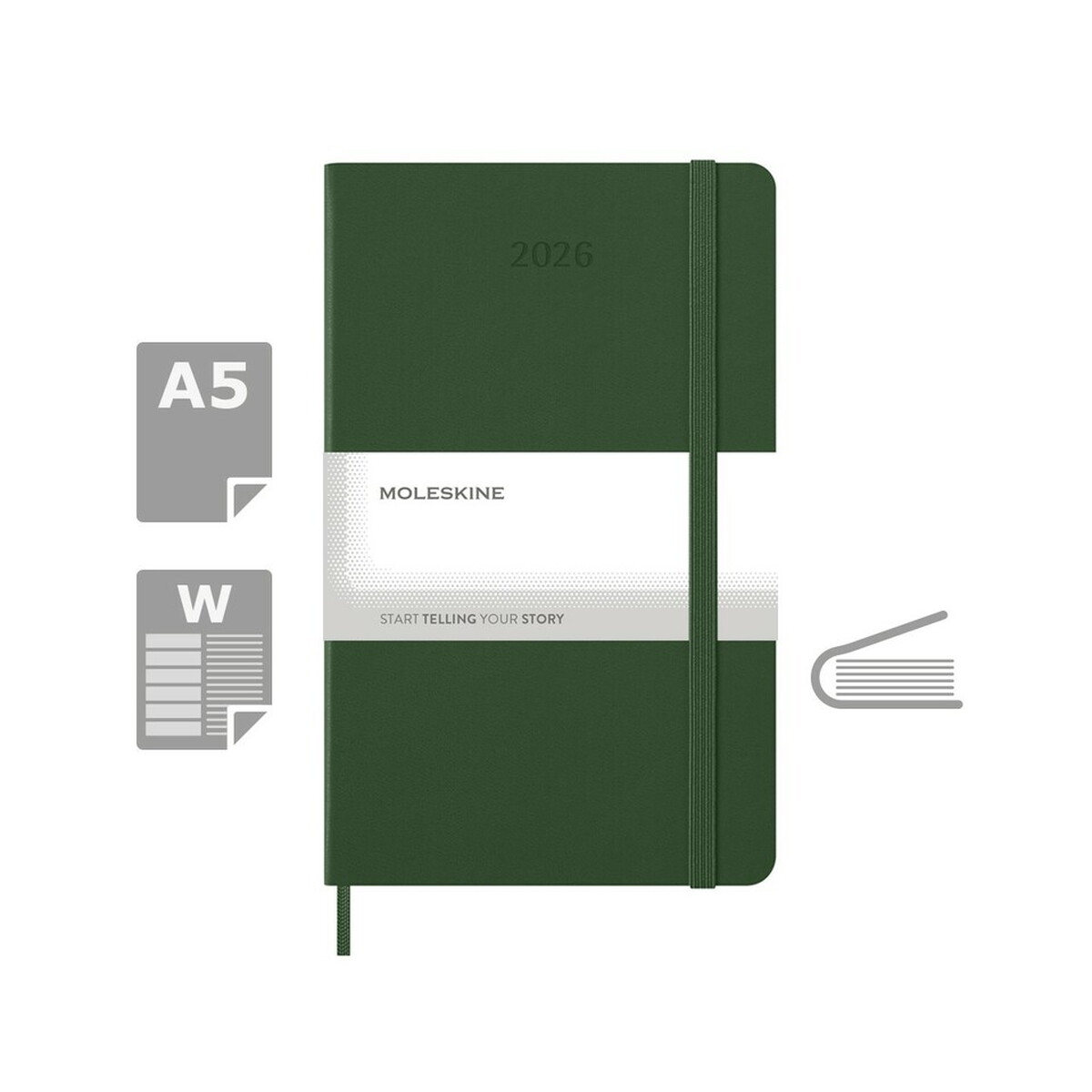 Kalendarz MOLESKINE - khaki VM399.2026-25_AAA00