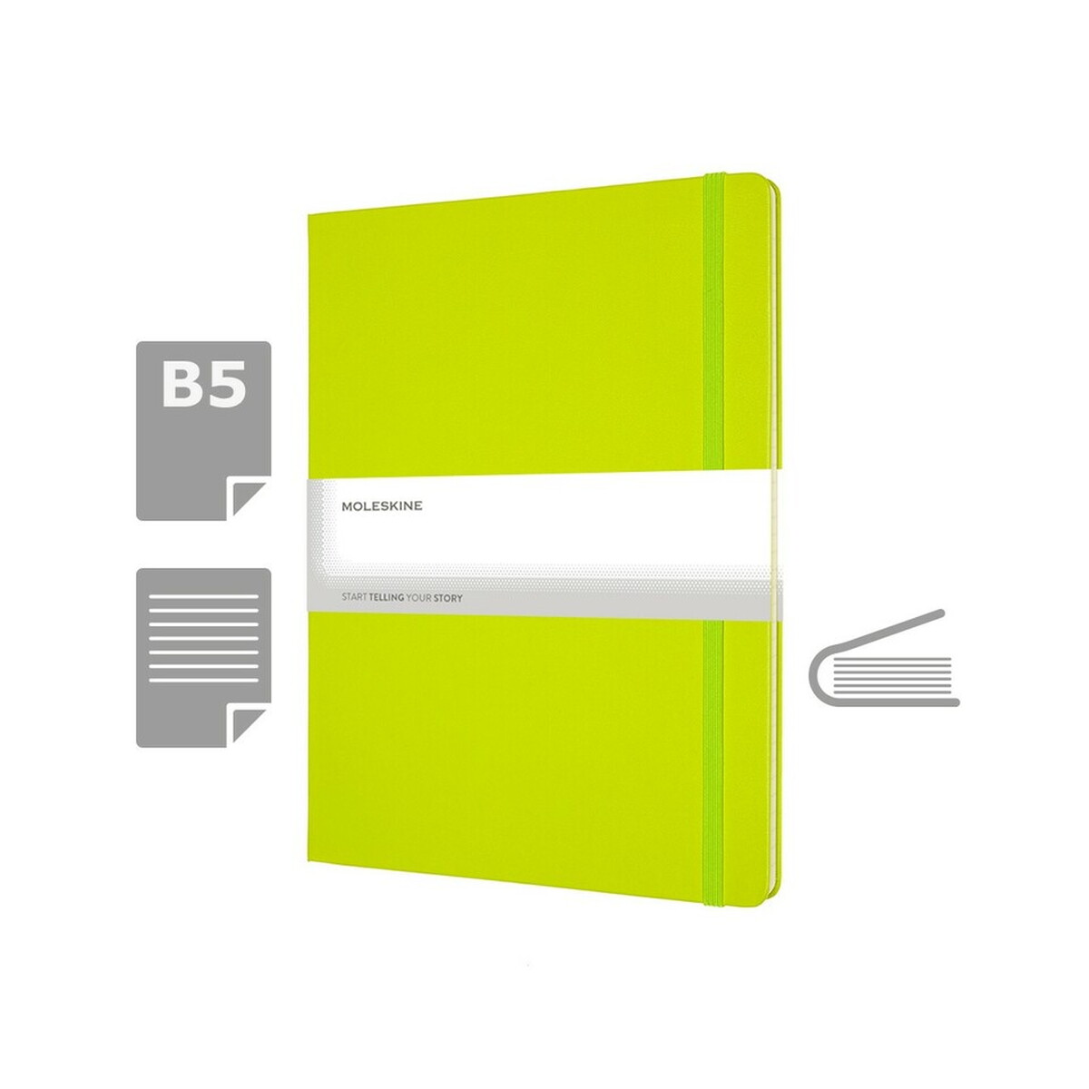 MOLESKINE Notatnik ok. B5 - limonkowy VM404-09_AAA00