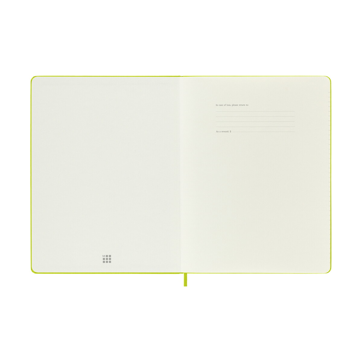 Notatniki z logo – moleskine notatnik ok. b5 – limonkowy VM404-09_INS01 MOLESKINE Notatnik ok. B5 - limonkowy VM404-09_INS01