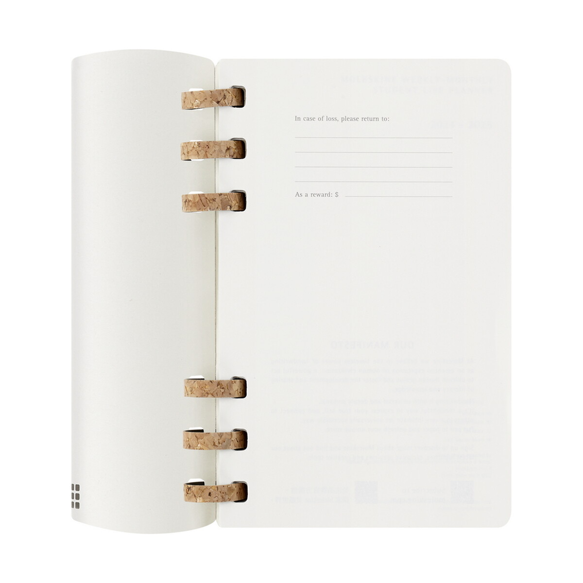 Notatniki z logo – spiralny kalendarz moleskine – czarny VM790.2026-03_INS01 Spiralny kalendarz MOLESKINE - czarny VM790.2026-03_INS01