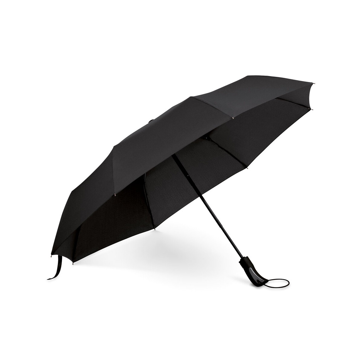 CAMPANELA. Parasol z materiału pongee 190T z automatycznym otwieraniem i zamykaniem - Czarny 99151_103
