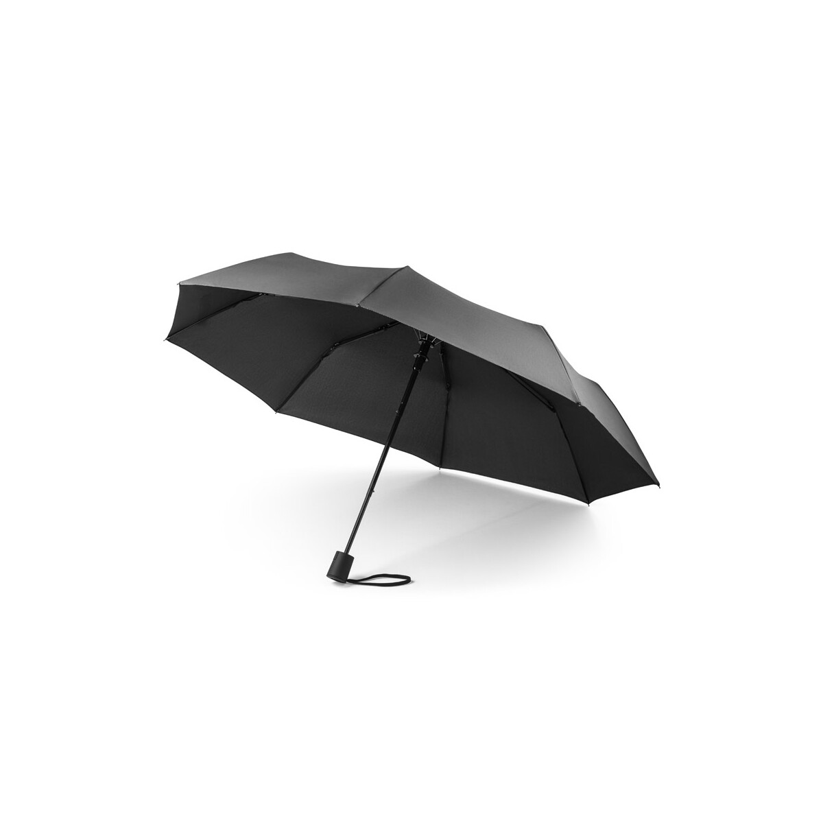 CIMONE. Składany parasol poliestru pochodzącego (100% rPET) pongee 190T z automatycznym otwieraniem - czarny 99041_103