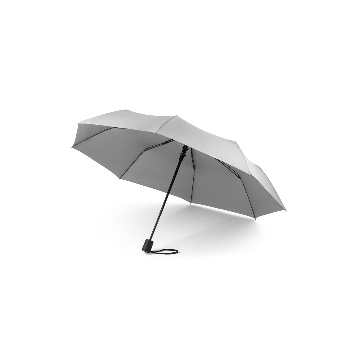 CIMONE. Składany parasol poliestru pochodzącego (100% rPET) pongee 190T z automatycznym otwieraniem - jasno szary 99041_123