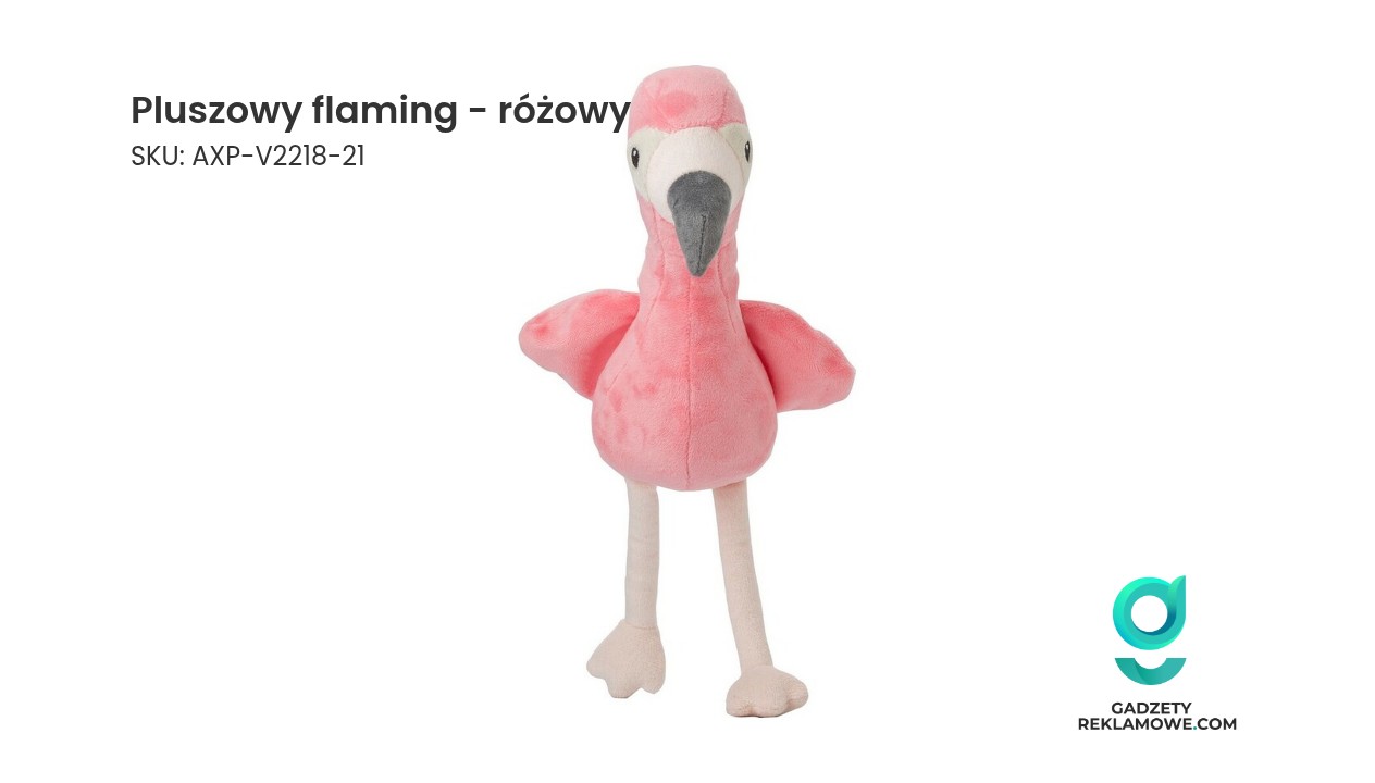 Pluszowy flaming w kolorze różowym