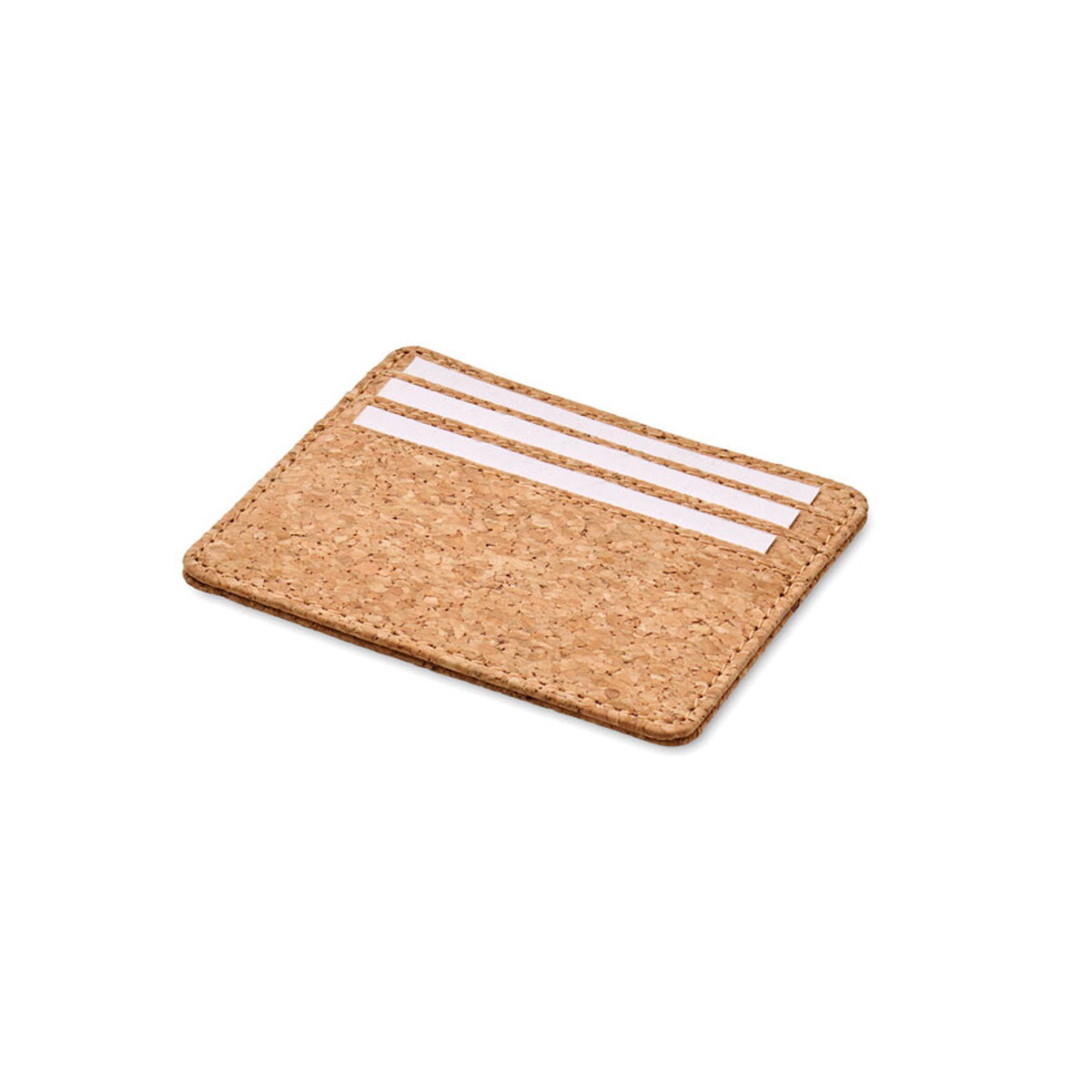 Korkowe etui na karty z RFID WALLK - beżowe mo2625-13