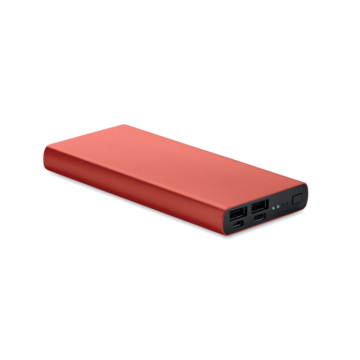 Power bank 10000 mAh POWERFLAT 8 C - burgundowy mo6770-02