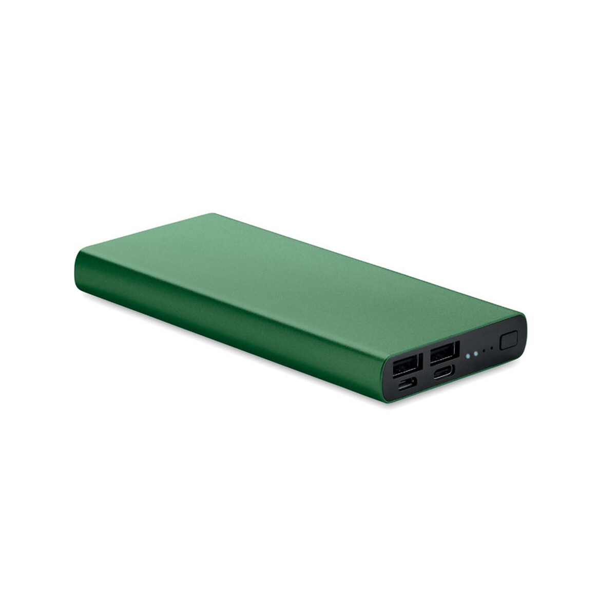 Power bank 10000 mAh POWERFLAT 8 C - ciemnozielony mo6770-60