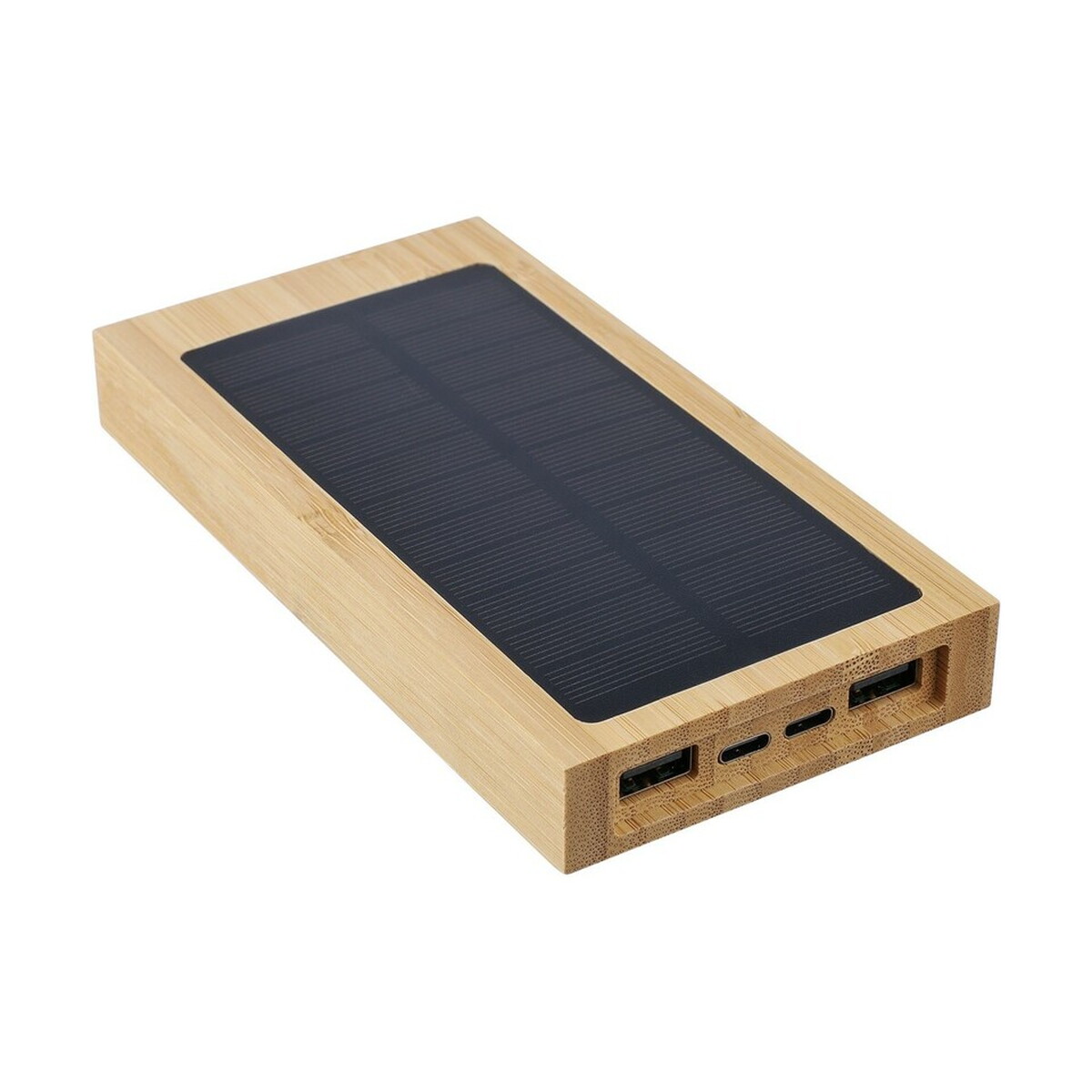Power bank 10000 mAh z ładowarką słoneczną - brązowy VA276-16_AAA01
