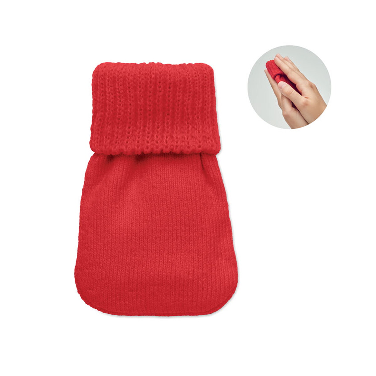 Ogrzewacz do rąk z dzianiny WARMMUFF - czerwony mo2667-05