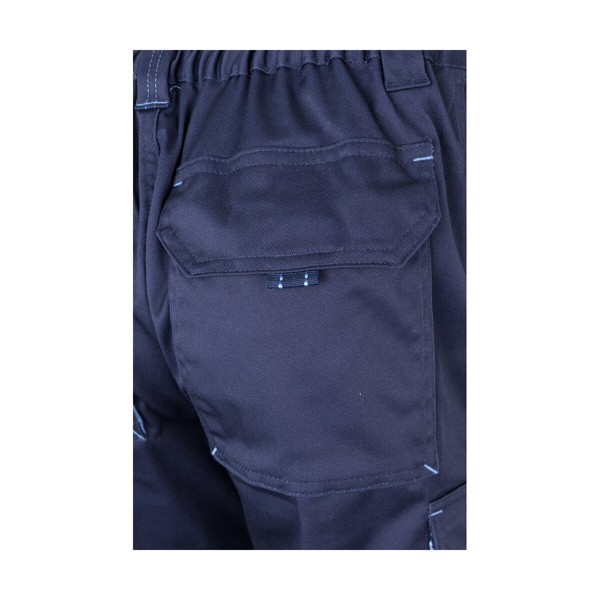 Spodnie z logo – vl hypnos. spodnie diagonalne z wieloma kieszeniami (200 g/m²), z bawełny (35%) i poliestru (65%) – granatowe/błękitne 36004_244-f VL HYPNOS. Spodnie diagonalne z wieloma kieszeniami (200 g/m²), z bawełny (35%) i poliestru (65%) - Granatowe/Błękitne 36004_244-f