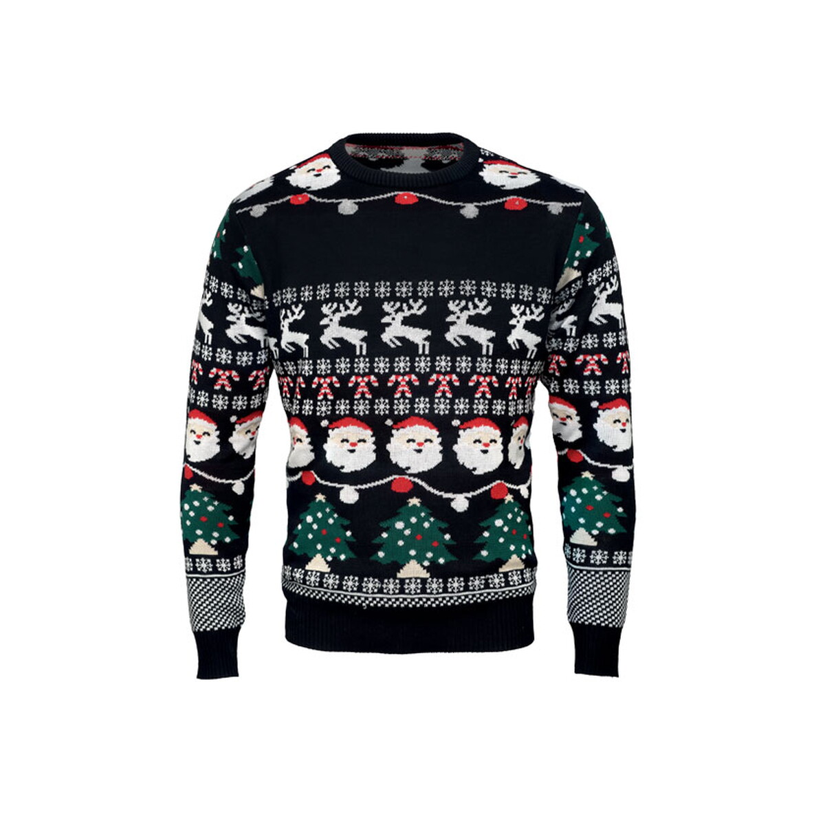 Świąteczny sweter LED L/XL SHAMIS LARGE - czarny cx1554-03