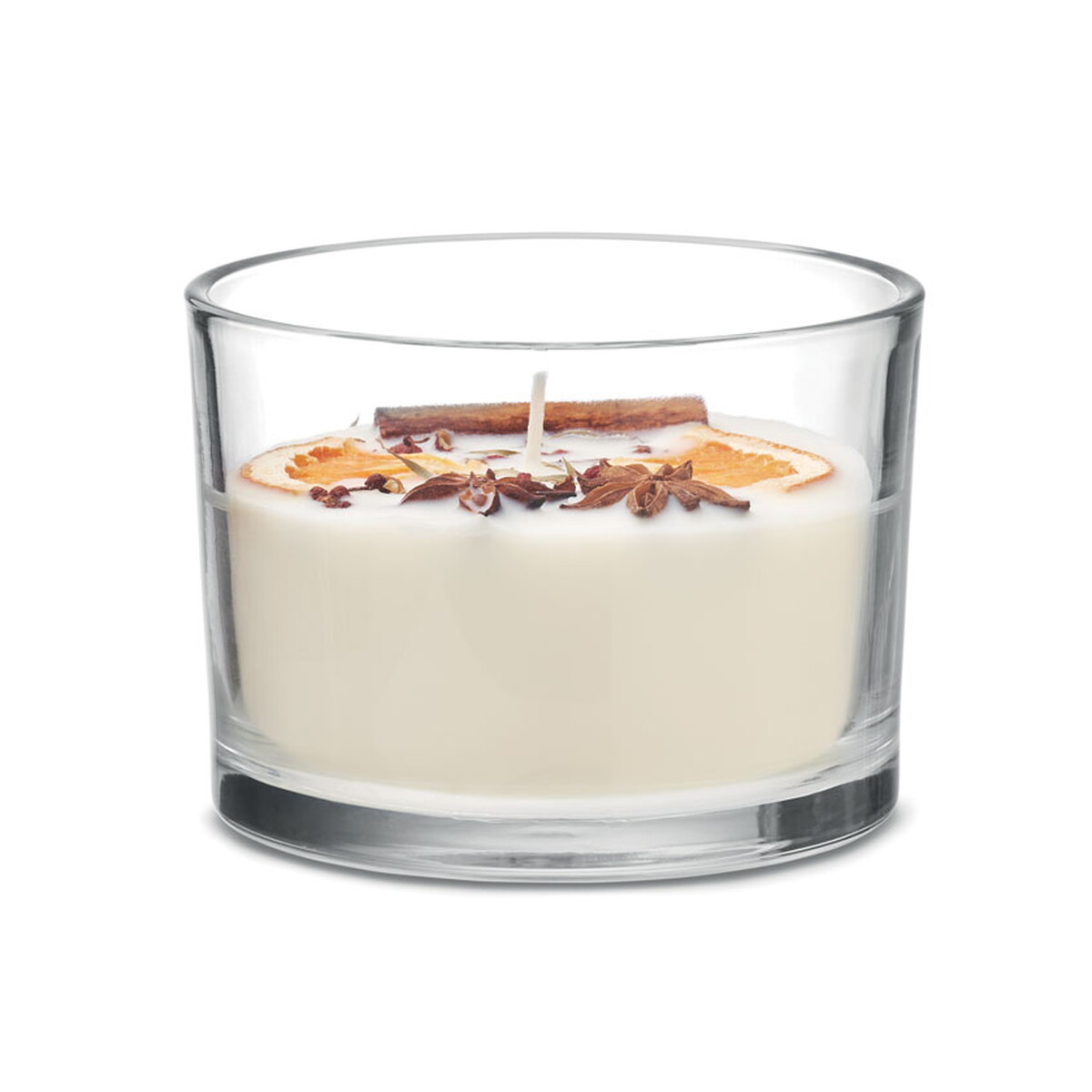 Świeca roślinna 300 gr CITRUS - biała mo2078-06