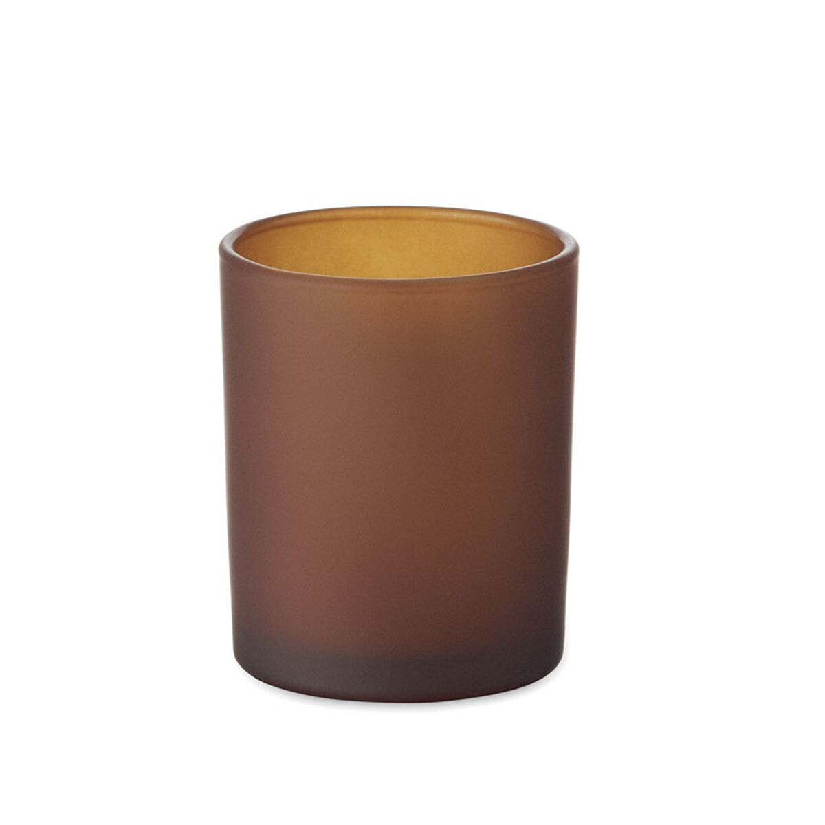 Świeca z wosku roślinnego 80gr KIVAS WOOD - brązowa mo2708-01