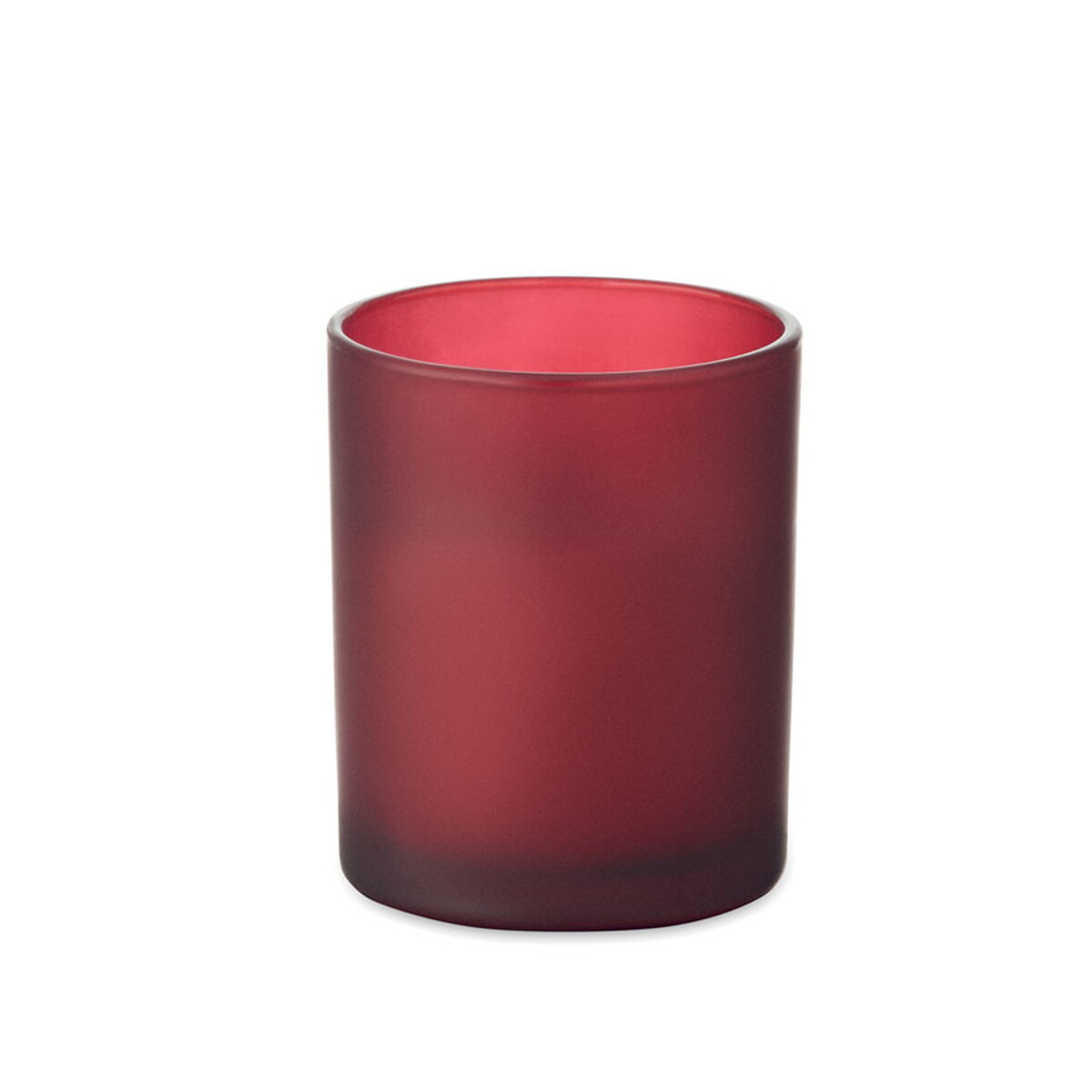 Świeca z wosku roślinnego 80gr KIVAS WOOD - burgundowa mo2708-02