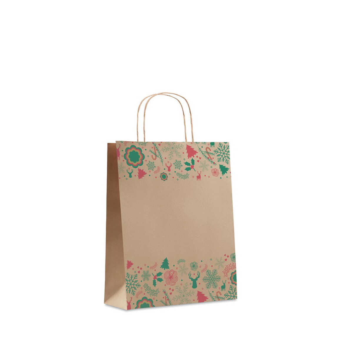 Papierowa torba prezentowa M BAO MEDIUM - beżowa cx1519-13