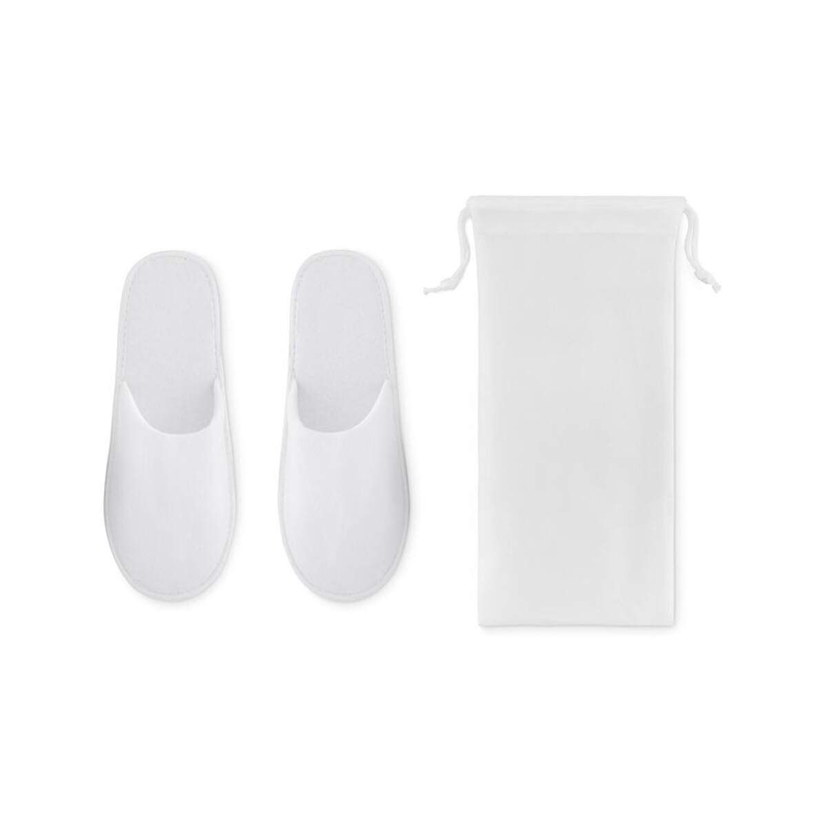 Kapcie w etui FLIP FLAP - białe mo9782-06