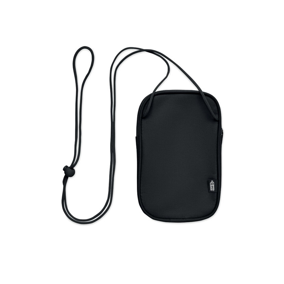 Saszetka podróżna z RPET KOROVIN POUCH - czarna mo2675-03