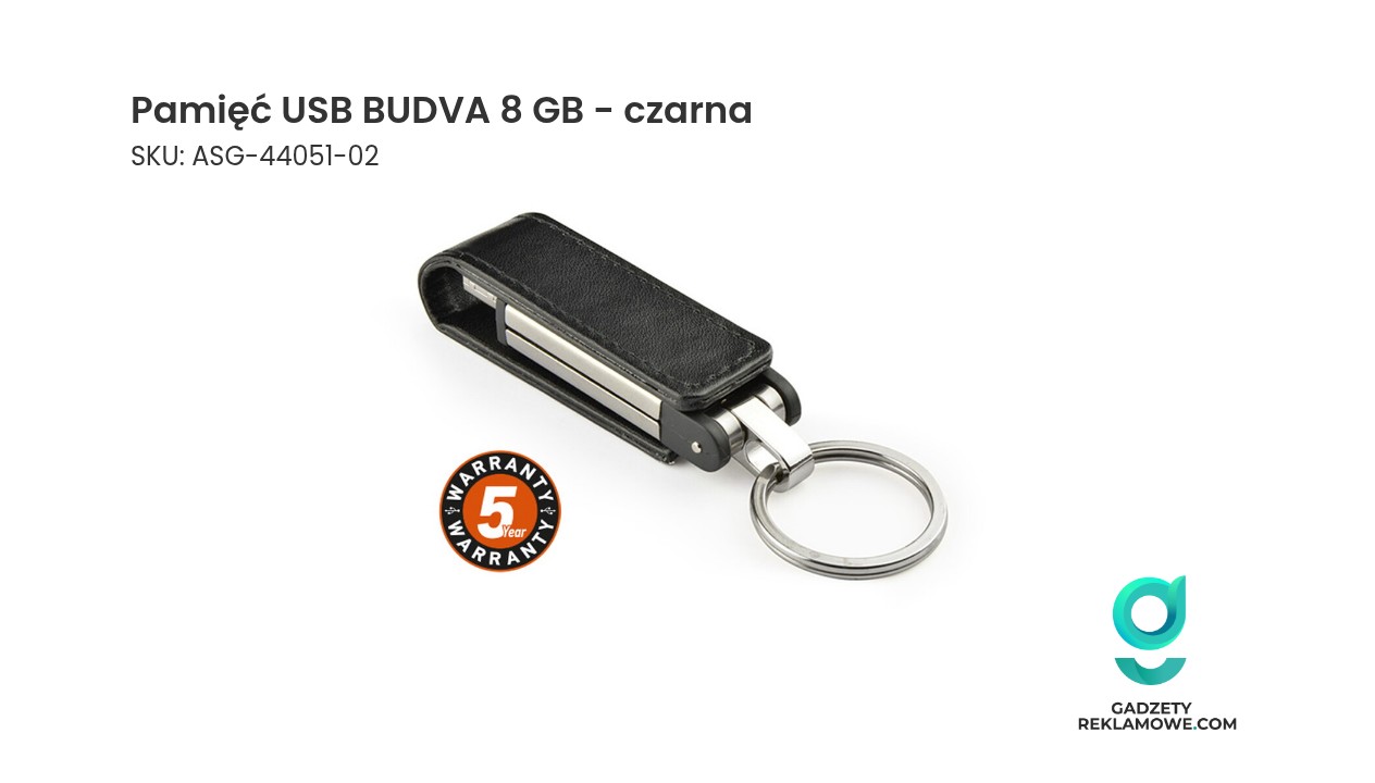 Pamięć USB BUDVA 8 GB czarna