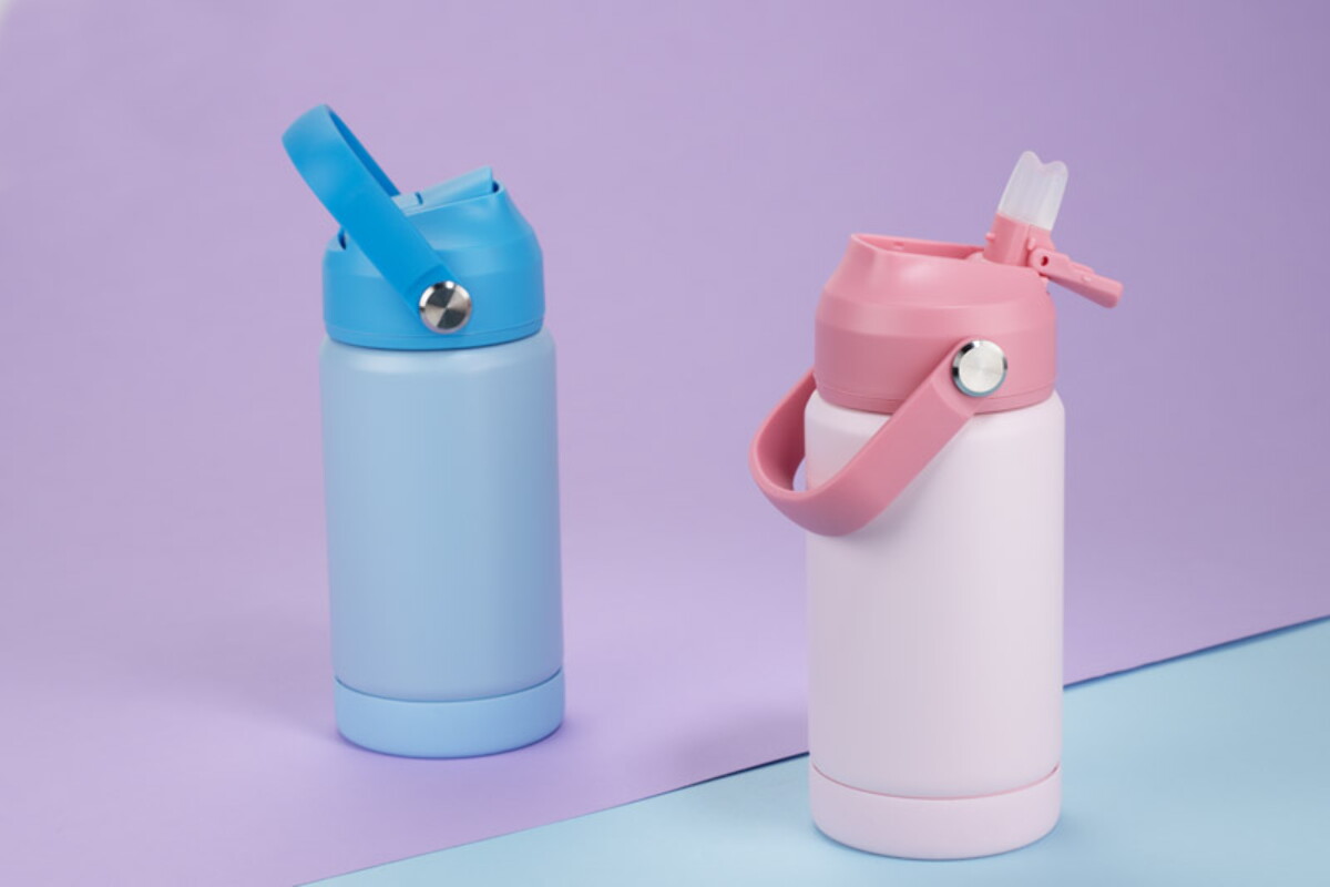 Bidony z logo – bidon termiczny meko 350 ml – różowy 16057-21_l Bidon termiczny MEKO 350 ml - różowy 16057-21_l