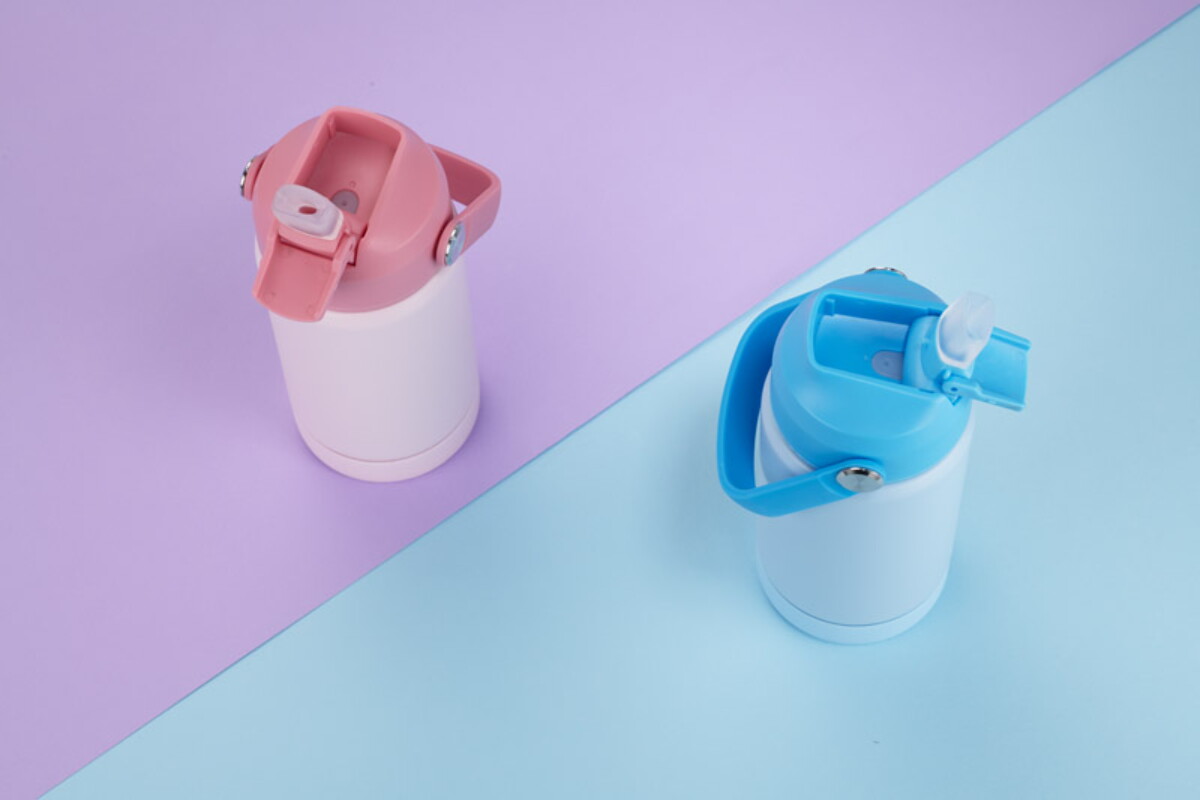 Bidony z logo – bidon termiczny meko 350 ml – różowy 16057-21_m Bidon termiczny MEKO 350 ml - różowy 16057-21_m