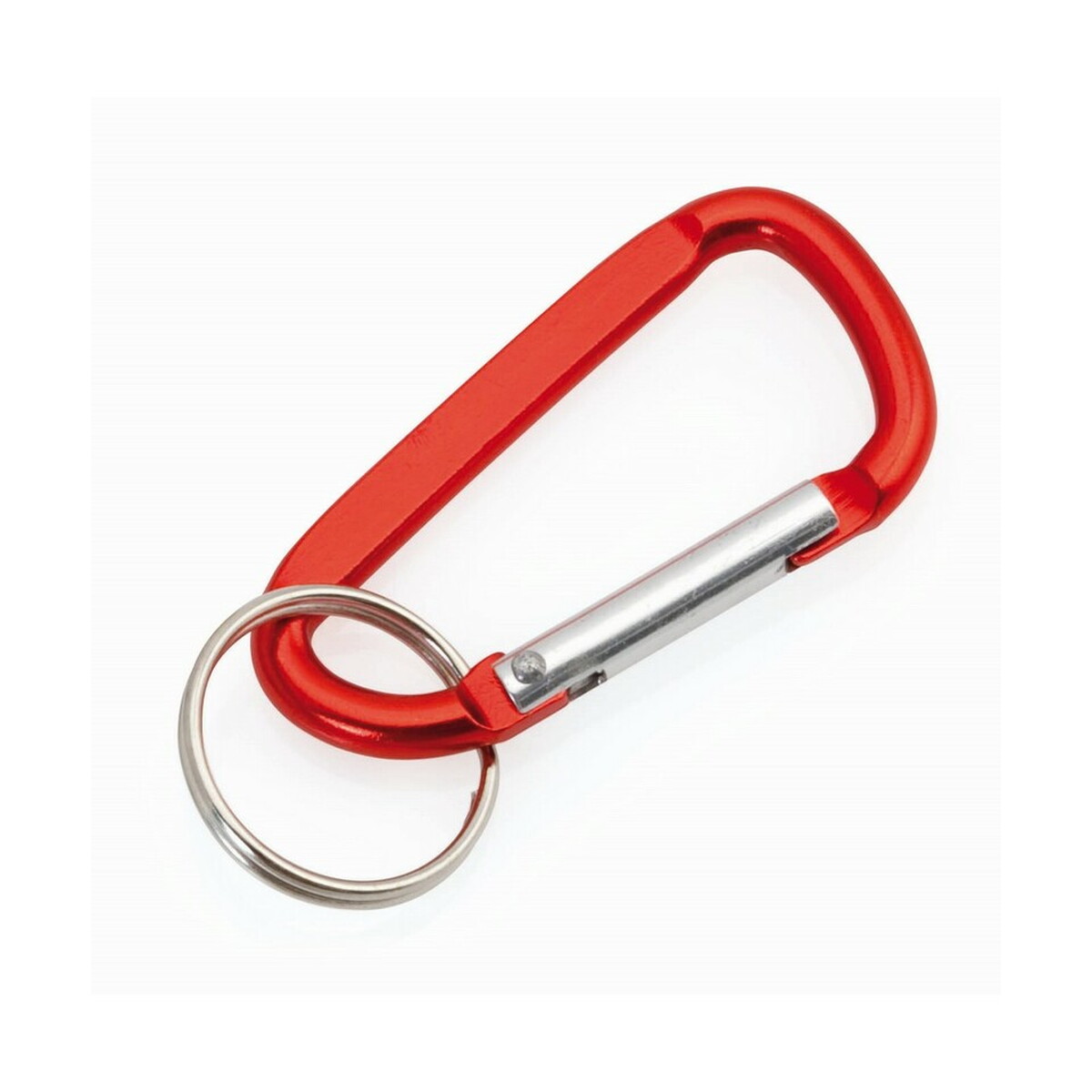 Brelok do kluczy, karabińczyk - czerwony V0538-05_AAA01