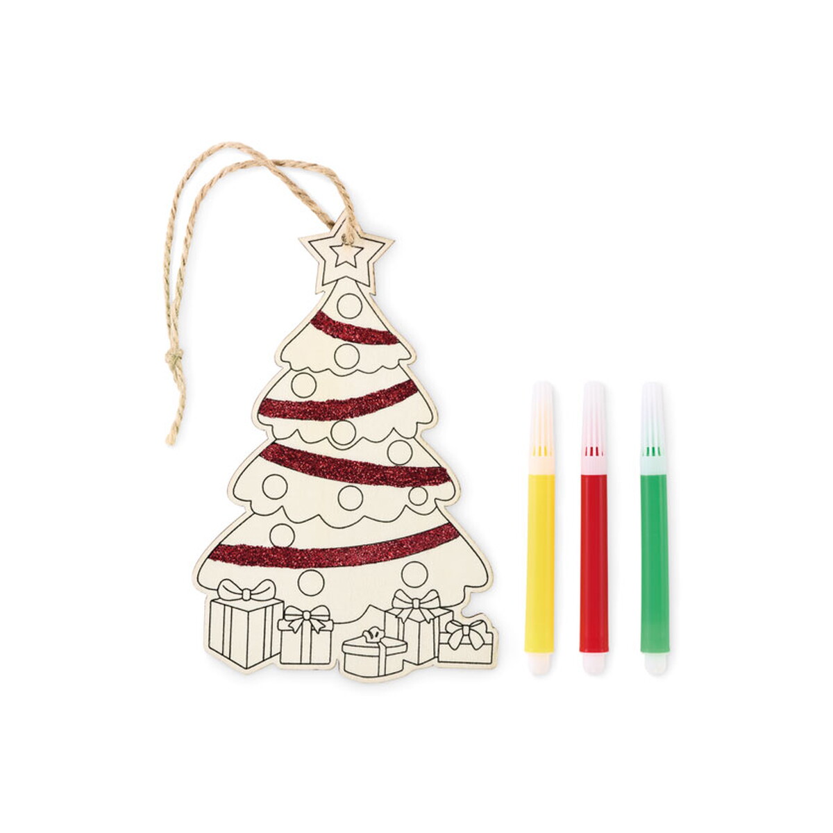 Ozdoba choinkowa COLORTREE - drewniana cx1569-40