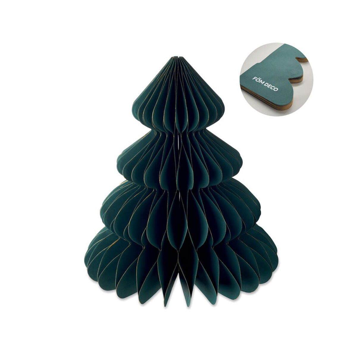 Papierowa dekoracja choinka HARMOBIG - zielona cx1578-09