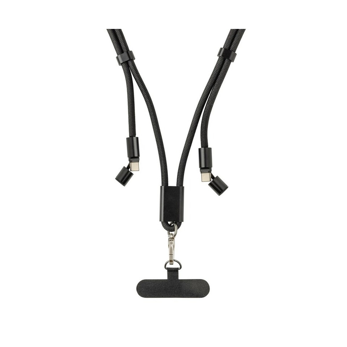 Kable USB z logo – kabel do ładowania, smycz do telefonu loopamp – czarna P302.5301__B_2 Kabel do ładowania, smycz do telefonu LoopAmp - czarna P302.5301__B_2