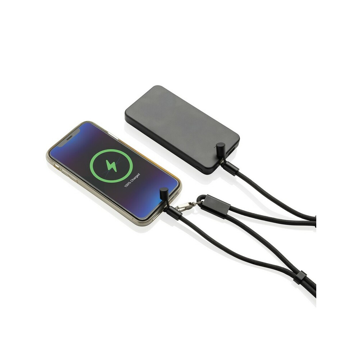 Kable USB z logo – kabel do ładowania, smycz do telefonu loopamp – czarna P302.5301__B_3 Kabel do ładowania, smycz do telefonu LoopAmp - czarna P302.5301__B_3