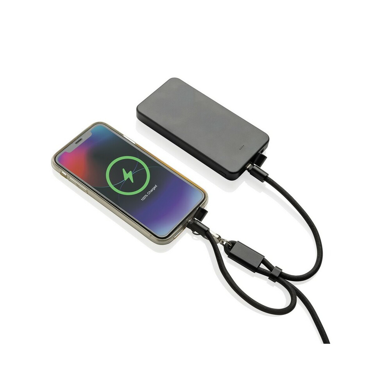 Kable USB z logo – kabel do ładowania, uchwyt do telefonu loopamp – czarny P302.5701__B_3 Kabel do ładowania, uchwyt do telefonu LoopAmp - czarny P302.5701__B_3