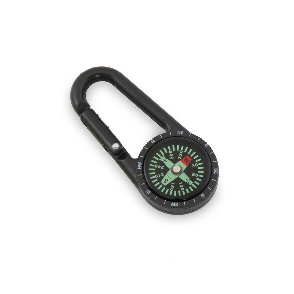 Kompas z karabińczykiem - czarny V8682-03_AAA01