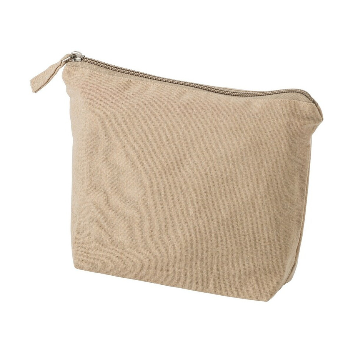 Kosmetyczka z bawełny z recyklingu - khaki V2196-25_AAA01