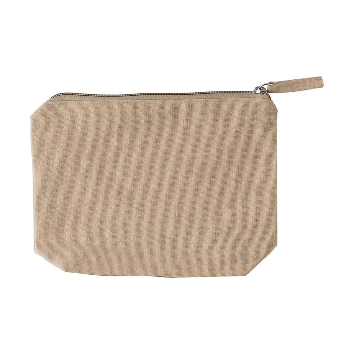 Kosmetyczki z logo – kosmetyczka z bawełny z recyklingu – khaki V2196-25_AAB02 Kosmetyczka z bawełny z recyklingu - khaki V2196-25_AAB02