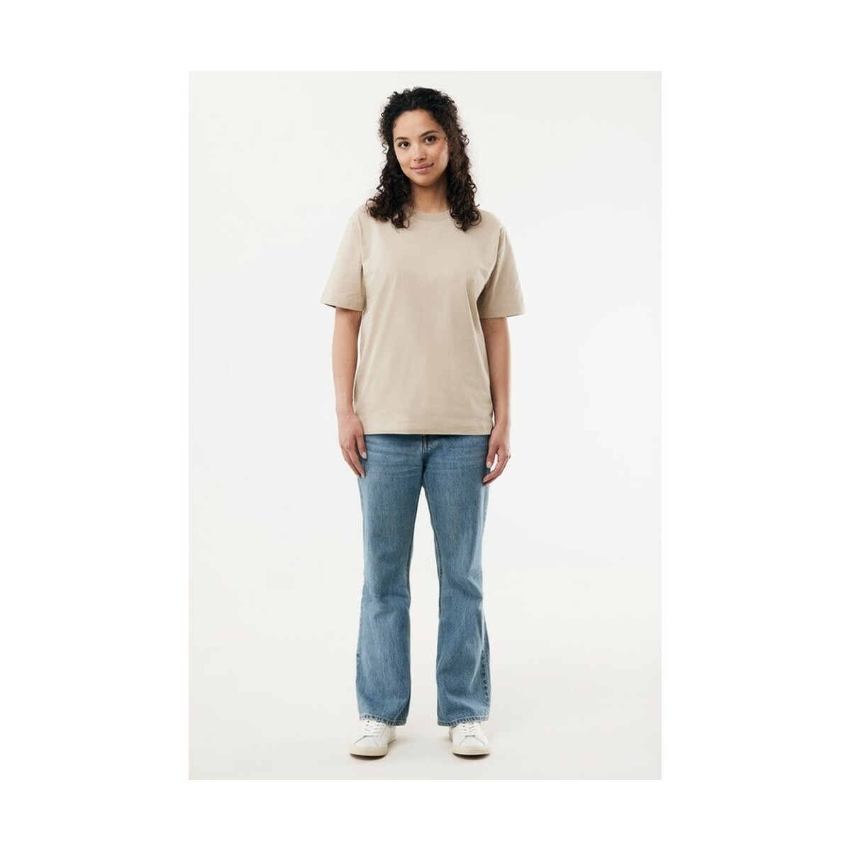 Koszulki z logo – koszulka iqoniq nikko, bawełna z recyklingu – żółta T9106.006__F_251 Koszulka Iqoniq Nikko, bawełna z recyklingu - żółta T9106.006__F_251