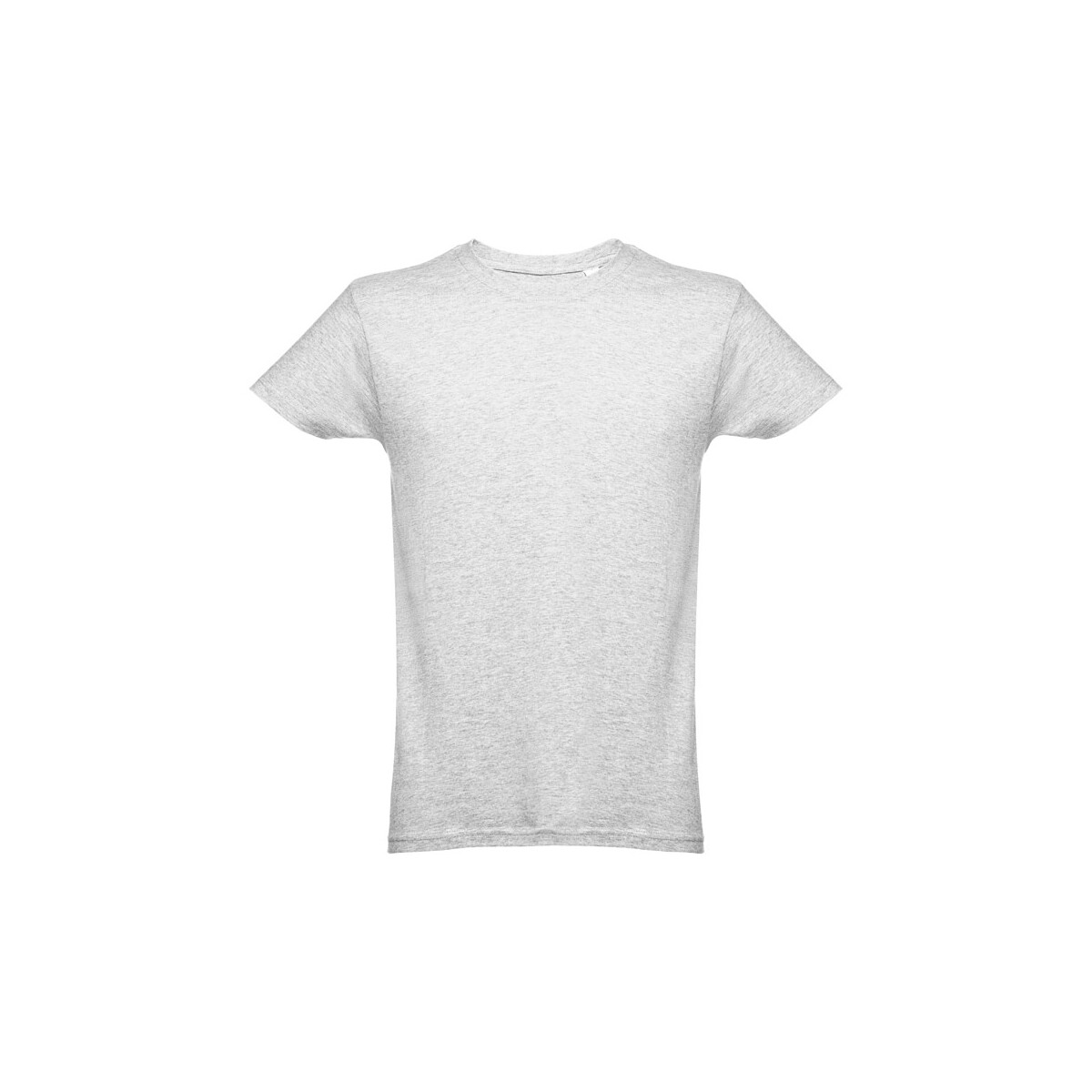 THC LUANDA. T-shirt męski z bawełny rurkowej - Biały melanż 30102_196