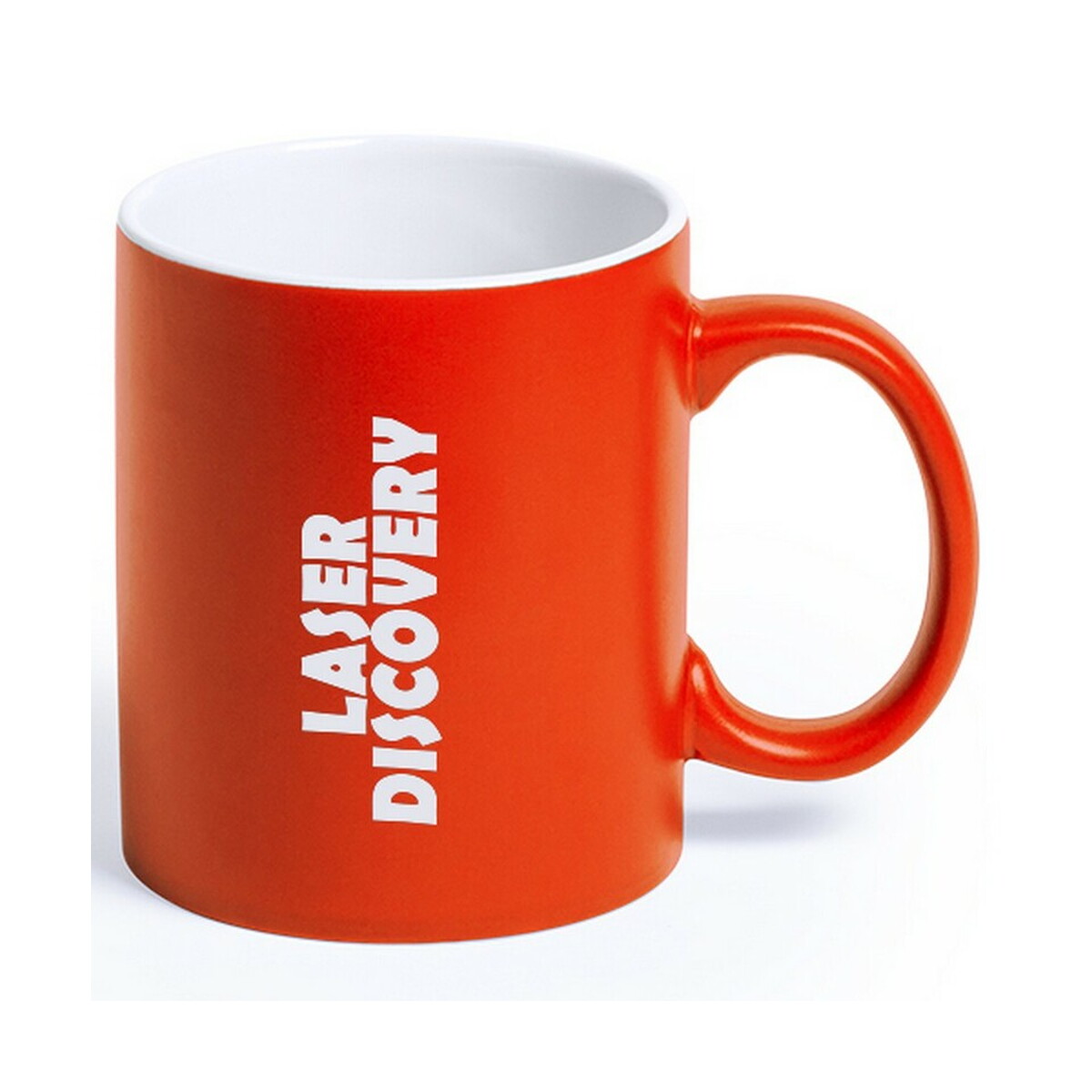 Kubki z logo – kubek ceramiczny 350 ml – pomarańczowy V8926-07_ILG01 Kubek ceramiczny 350 ml - pomarańczowy V8926-07_ILG01