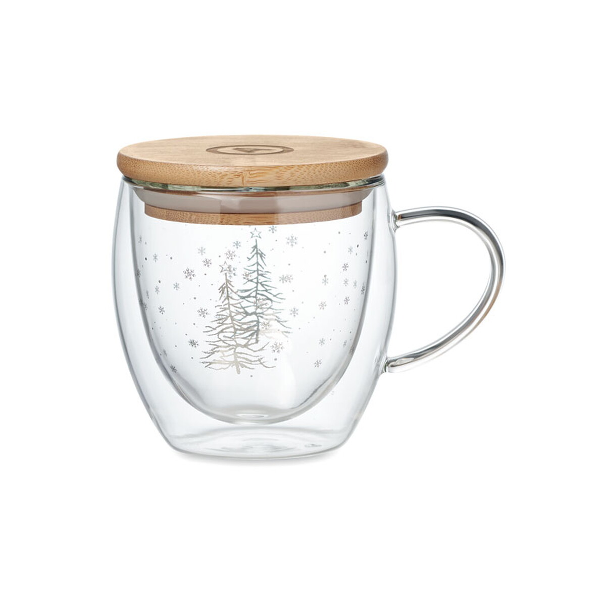 Kubki z logo – kubek z podwójnego szkła sian – przezroczysty cx1524-22-print Kubek z podwójnego szkła SIAN - przezroczysty cx1524-22-print