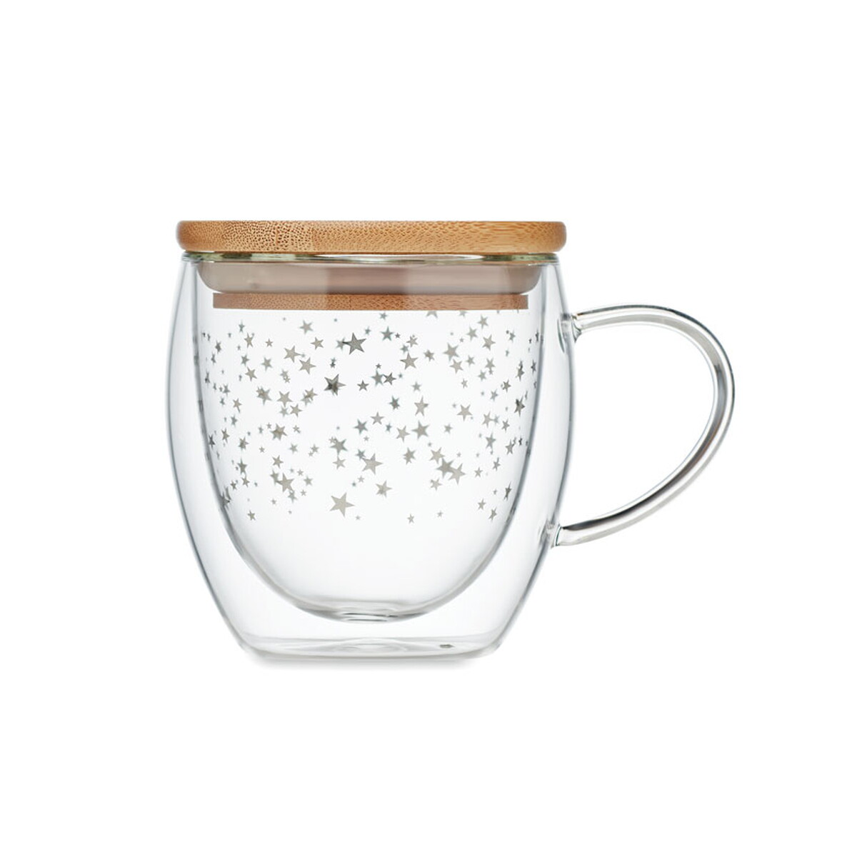 Kubki z logo – kubek z podwójnego szkła sion – przezroczysty cx1523-22-back Kubek z podwójnego szkła SION - przezroczysty cx1523-22-back